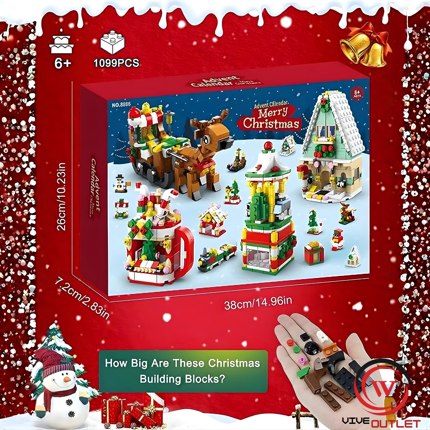Advent Calendar Christmas Building Set