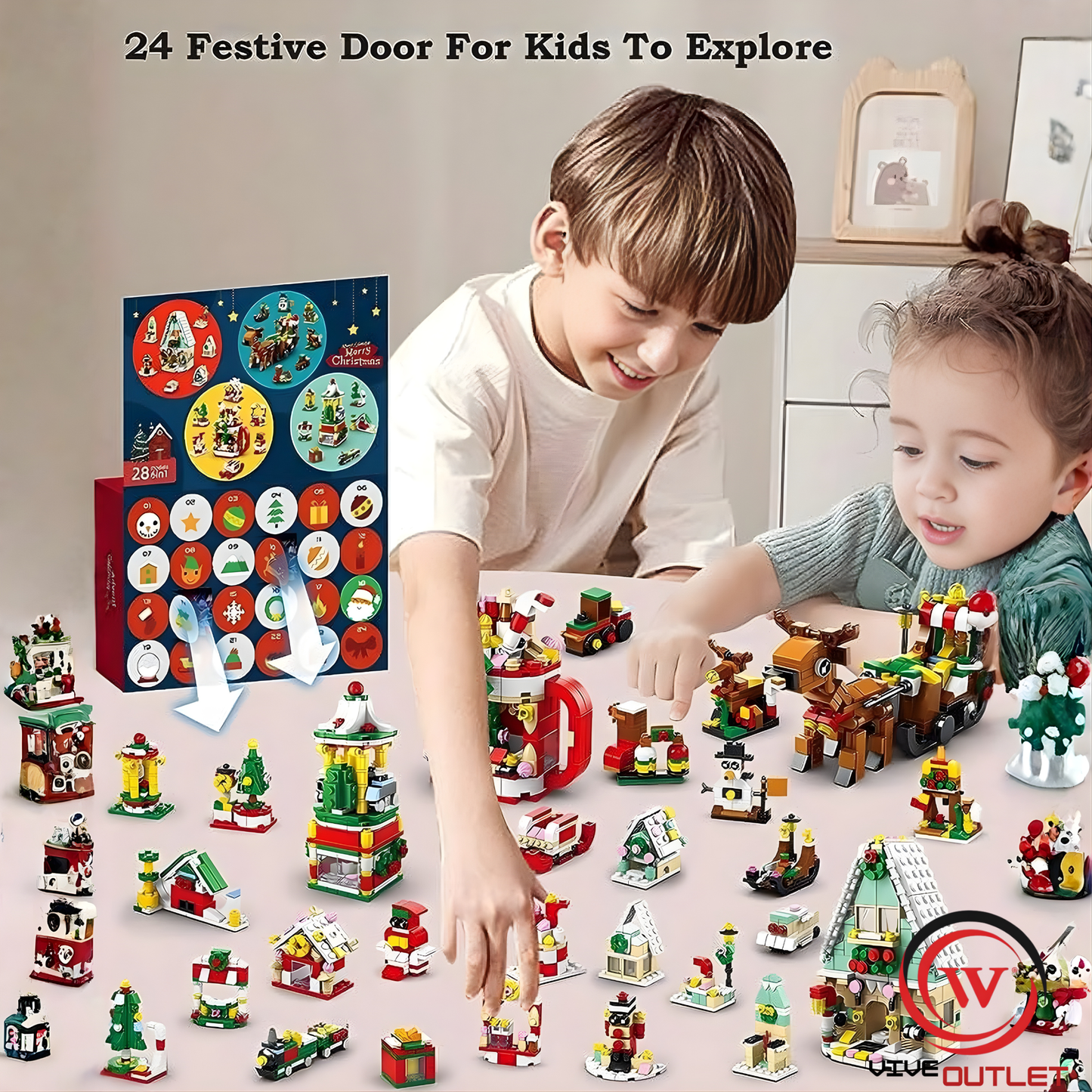 Advent Calendar Christmas Building Set
