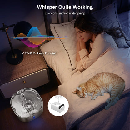 Drinkpaw Automatic Pet Water Fountain – Fresh Clean Water 24/7 | Silent & Long-Lasting